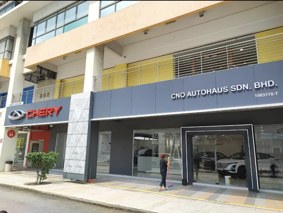 Completed Chery car showroom exterior