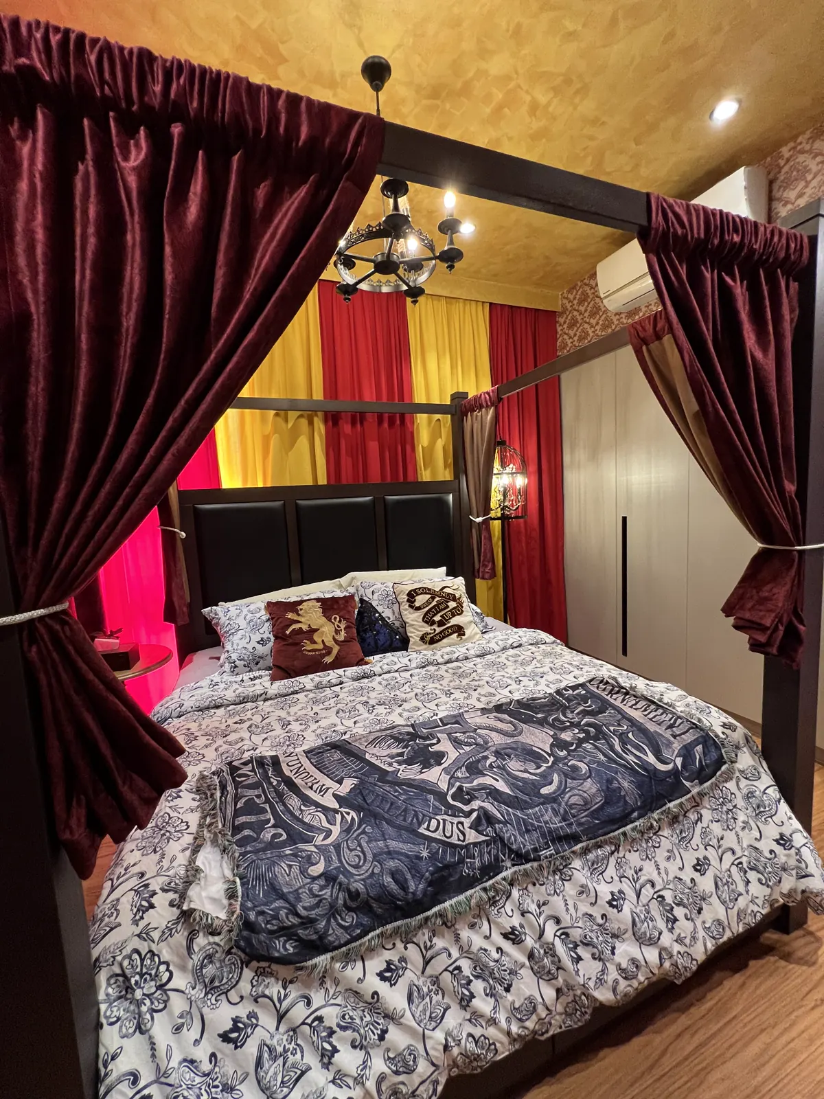 Completed bedroom interior at Datum Jelatek