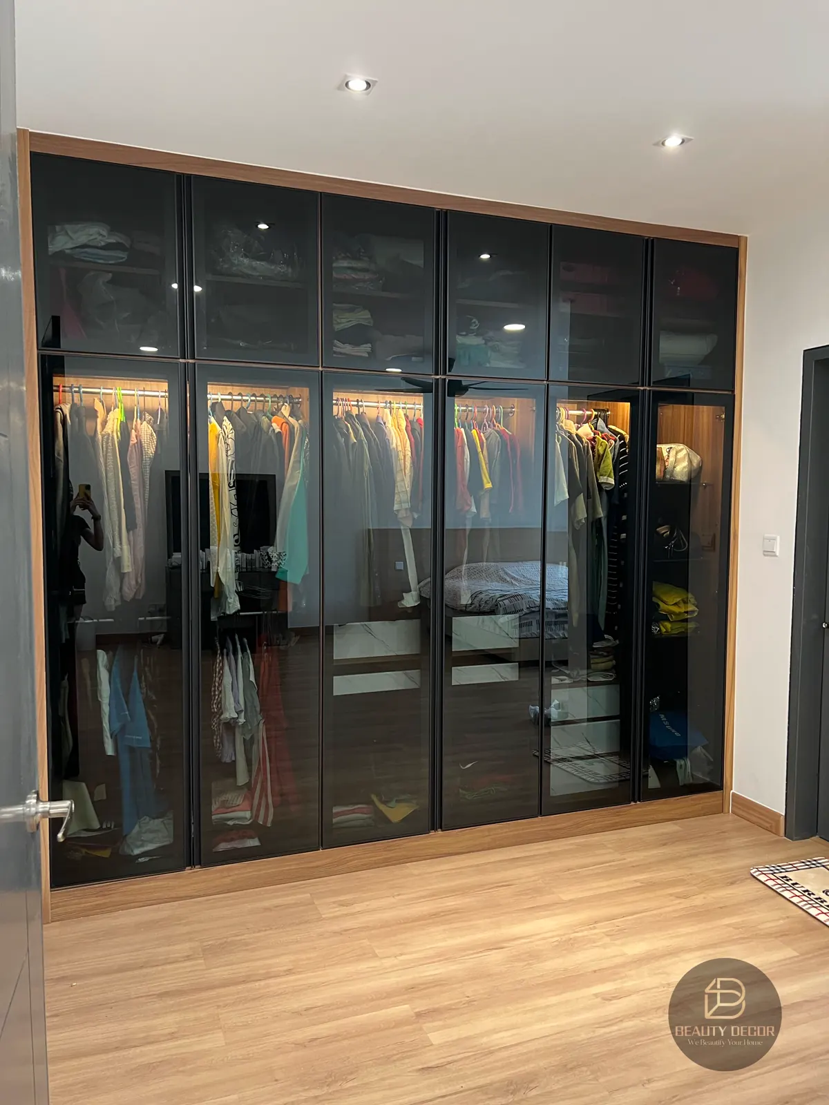 Completed custom wardrobe at Selayang Residence